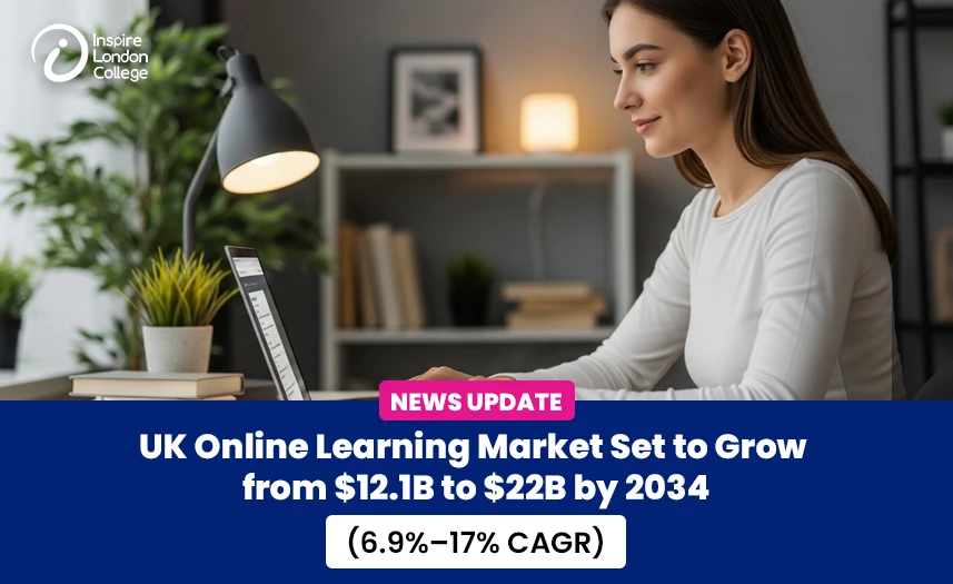 UK Online Learning Market Set to Grow from $12.1B to $22B by 2034 (6.9%–17% CAGR)